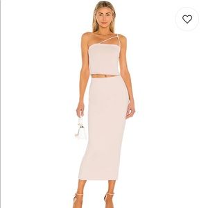 AFRM Saddle Top and Torino Skirt Set in Cream Tan size XS